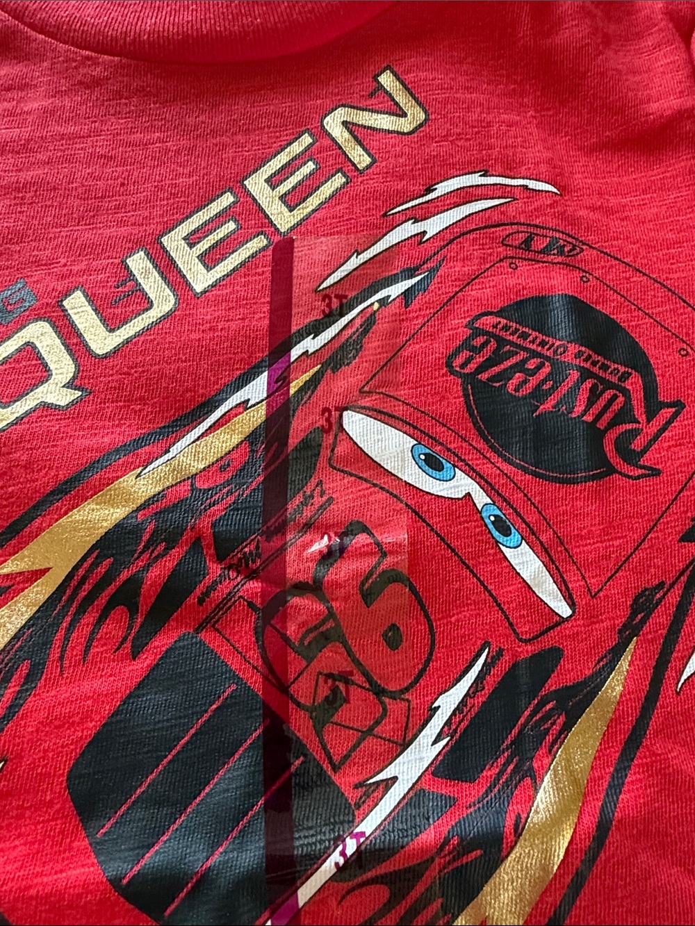 Lightning McQueen Red Kids T-Shirt - Picture 3 of 5